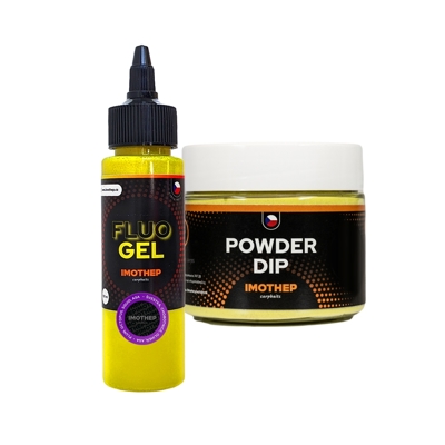 Set Fluo gel - MUMMY2 + Powder dip bez příchutě